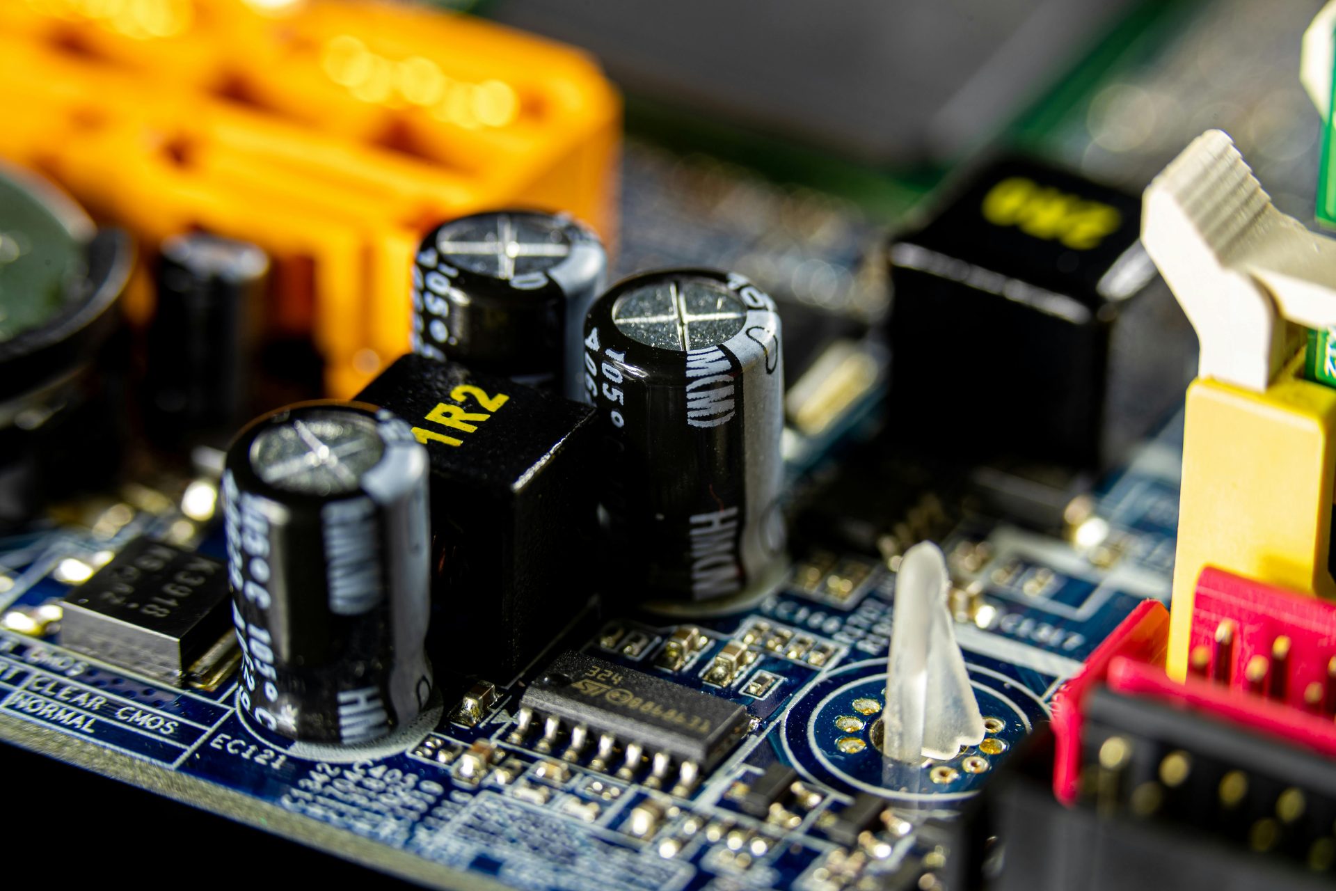 Electrical components on circuit board